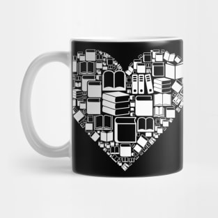 Book Nerds Book Heart Library Librarian Book Reading Lover Mug